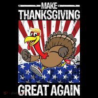 Make Thanksgiving Great Again Turkey Button thumb 1