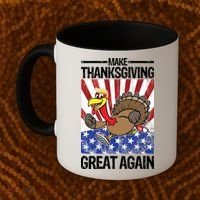 Make Thanksgiving Great Again Turkey Coffee Mug thumb 2
