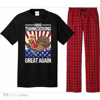 Make Thanksgiving Great Again Turkey Pajama Set