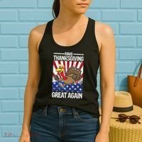 Make Thanksgiving Great Again Turkey Women's Tank Top thumb 2