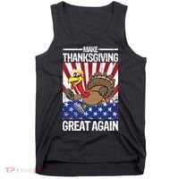 Make Thanksgiving Great Again Turkey Tank Top thumb 0