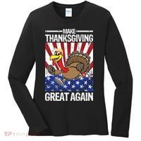 Make Thanksgiving Great Again Turkey Women's Long Sleeve Shirt thumb 0