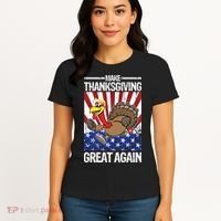 Make Thanksgiving Great Again Turkey Women's T-Shirt thumb 4