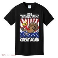 Make Thanksgiving Great Again Turkey Kids T-Shirt thumb 0