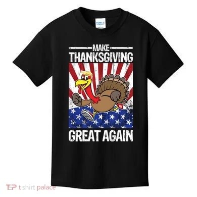 Make Thanksgiving Great Again Turkey Kids T-Shirt