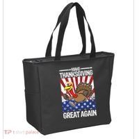 Make Thanksgiving Great Again Turkey Tote Bag thumb 2