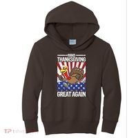 Make Thanksgiving Great Again Turkey Kids Hoodie thumb 0