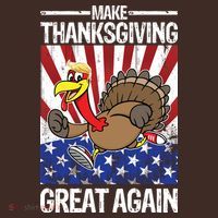Make Thanksgiving Great Again Turkey Kids Hoodie thumb 2