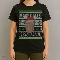 Make X-Mas Great Again Ugly Christmas T-Shirt thumb 4