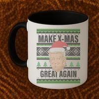 Make X-Mas Great Again Ugly Christmas Coffee Mug thumb 2