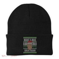 Make X-Mas Great Again Ugly Christmas Beanie thumb 0