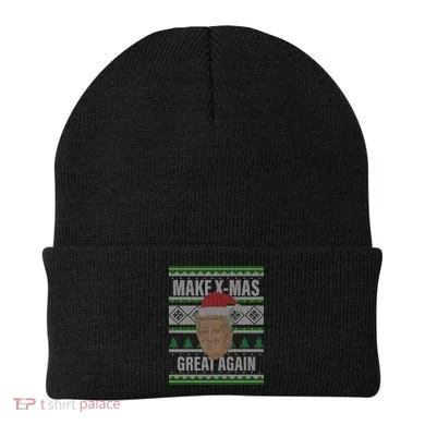 Make X-Mas Great Again Ugly Christmas Beanie
