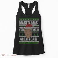 Make X-Mas Great Again Ugly Christmas Women's Tank Top thumb 0