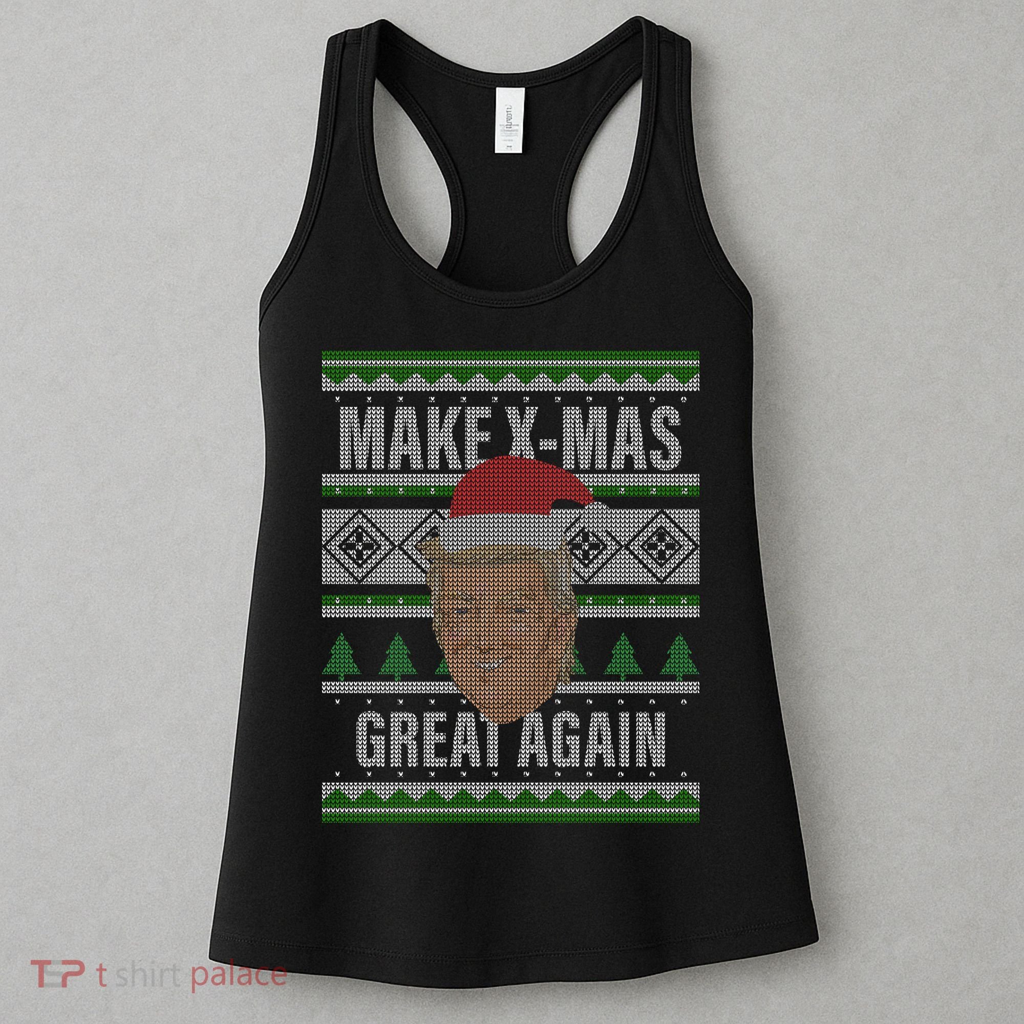 Make X-Mas Great Again Ugly Christmas Women's Tank Top