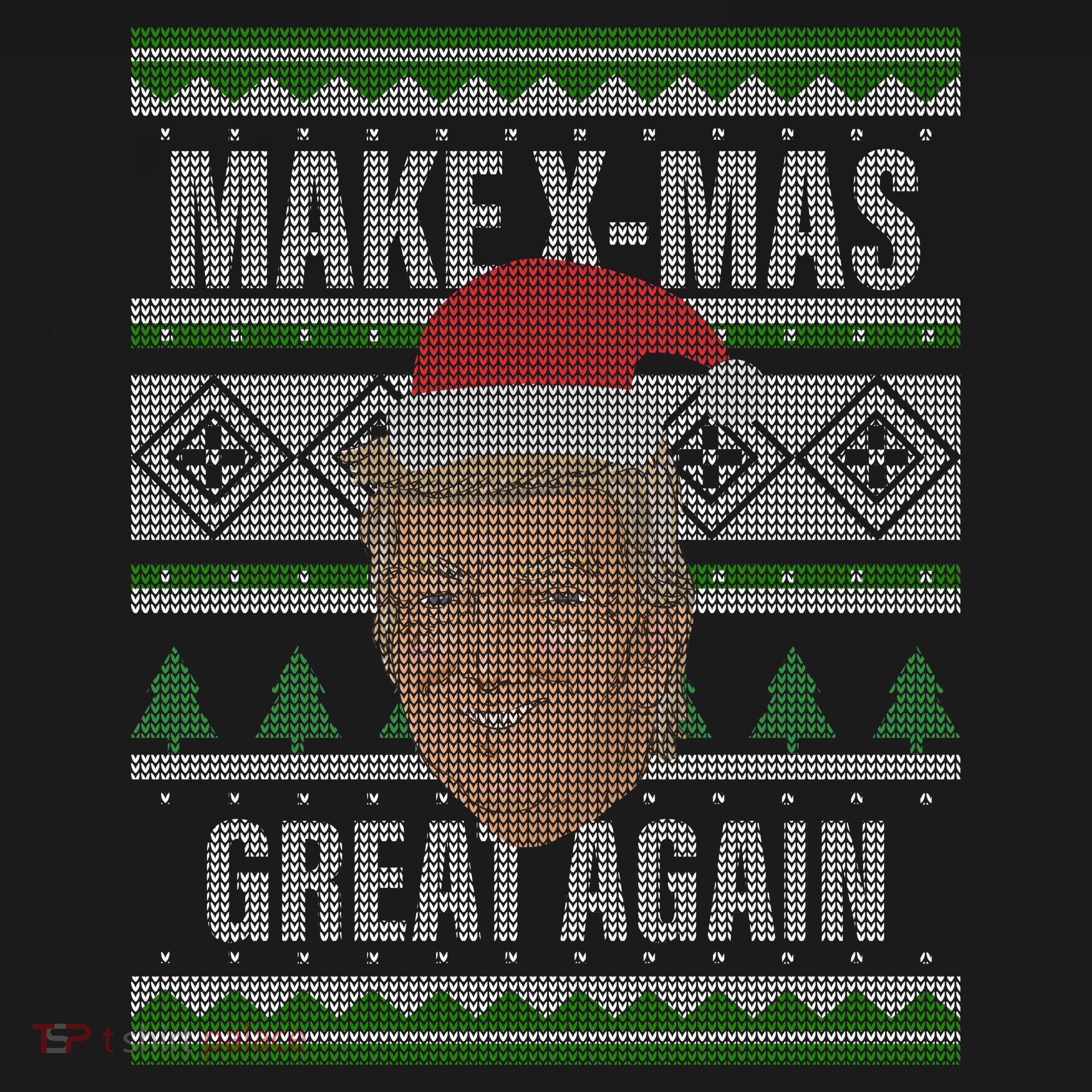 Make X-Mas Great Again Ugly Christmas Baby Bodysuit