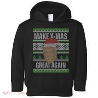 Make X-Mas Great Again Ugly Christmas Toddler Hoodie thumb 0