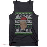 Make X-Mas Great Again Ugly Christmas Tank Top thumb 0