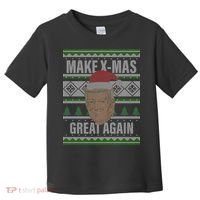 Make X-Mas Great Again Ugly Christmas Toddler T-Shirt thumb 0