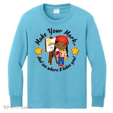 Make Your Mark And See Where It Takes You Kids Long Sleeve Shirt