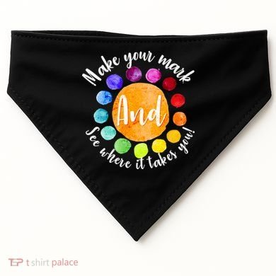 Make Your Mark See Where it Takes You USA-Made Doggie Bandana