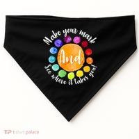 Make Your Mark See Where it Takes You USA-Made Doggie Bandana thumb 0
