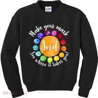 Make Your Mark See Where it Takes You Kids Sweatshirt thumb 0