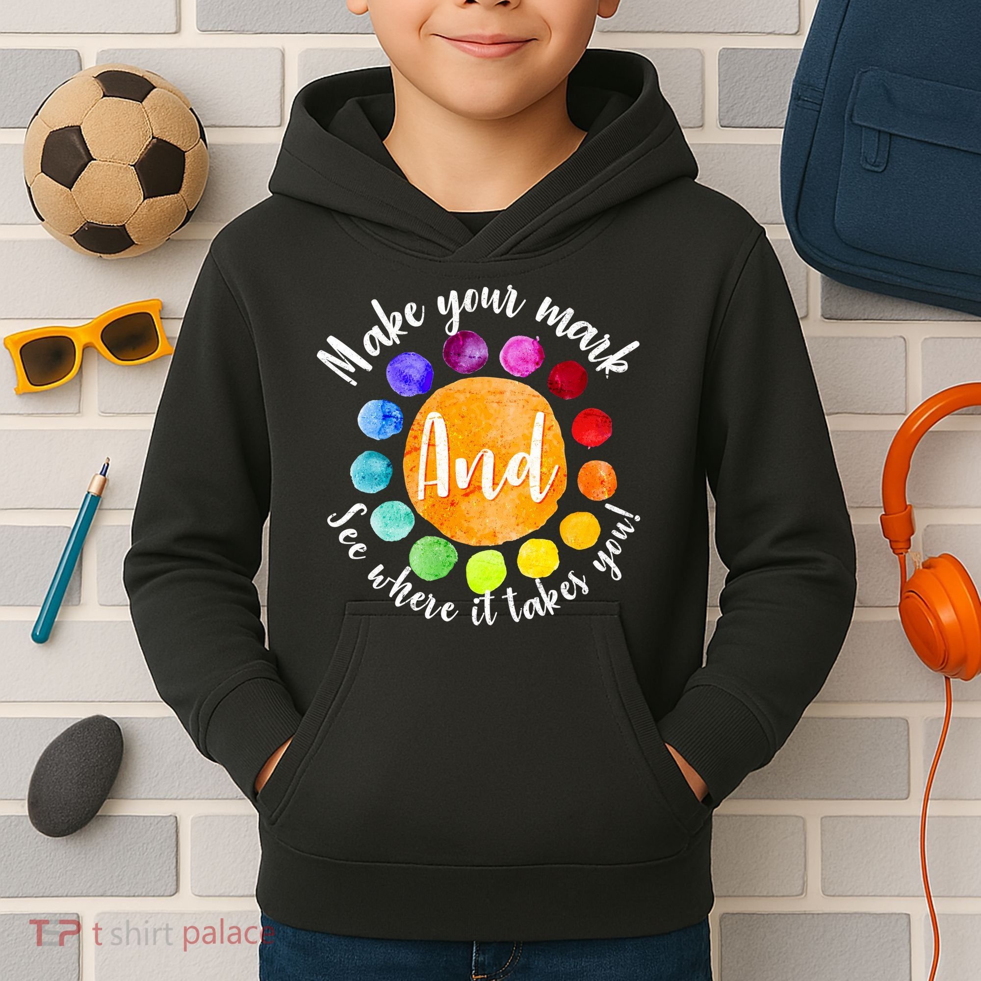 Make Your Mark See Where it Takes You Kids Hoodie