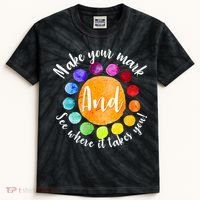 Make Your Mark See Where it Takes You Kids Tie-Dye T-Shirt thumb 0