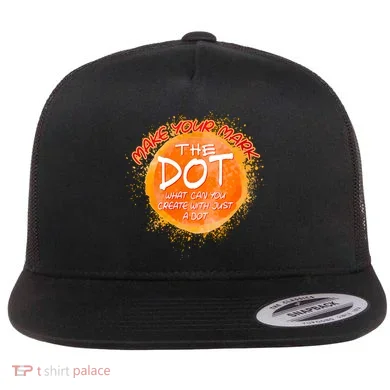 Make Your Mark The Dot Splatter Flat Bill Trucker Hat