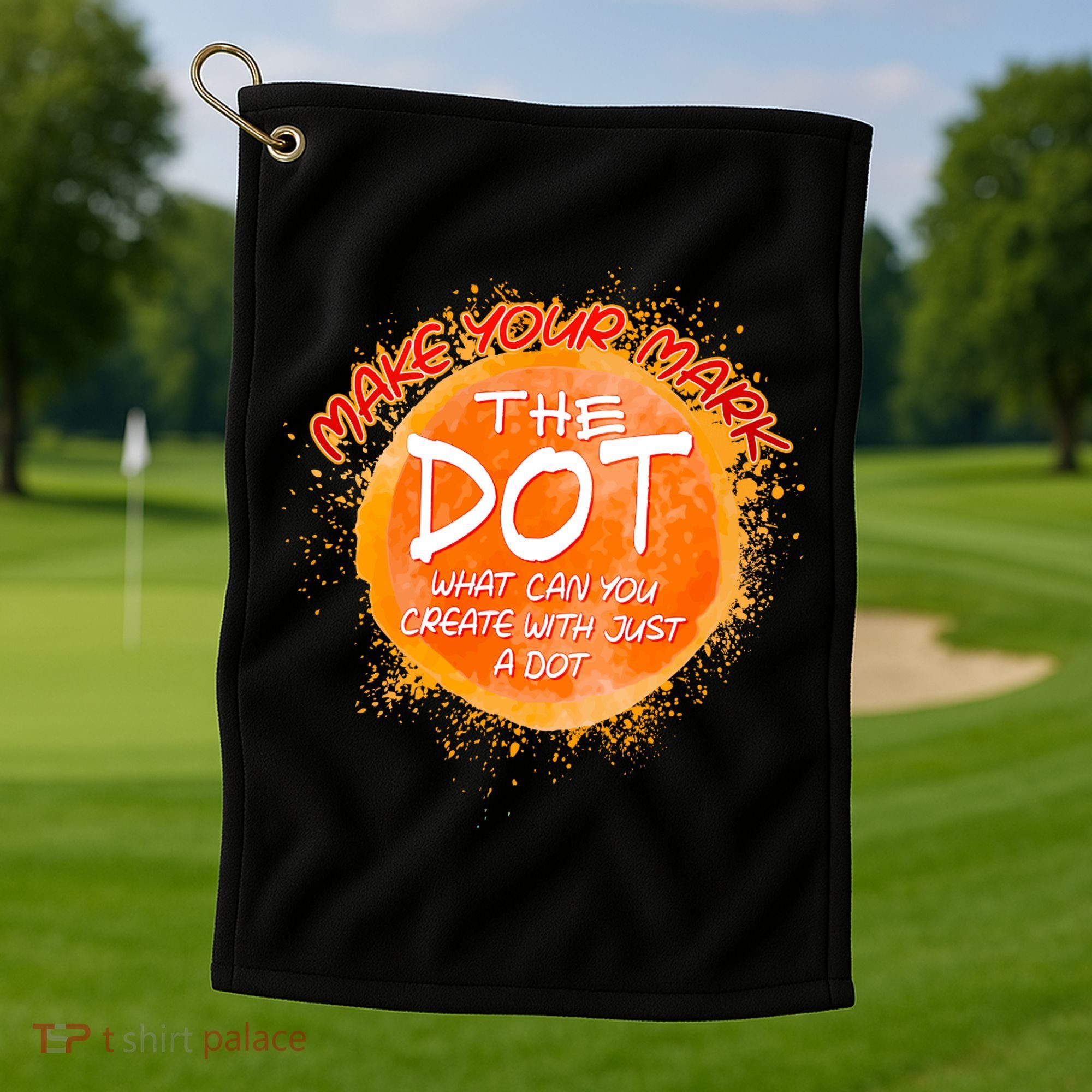 Make Your Mark The Dot Splatter Golf Towel