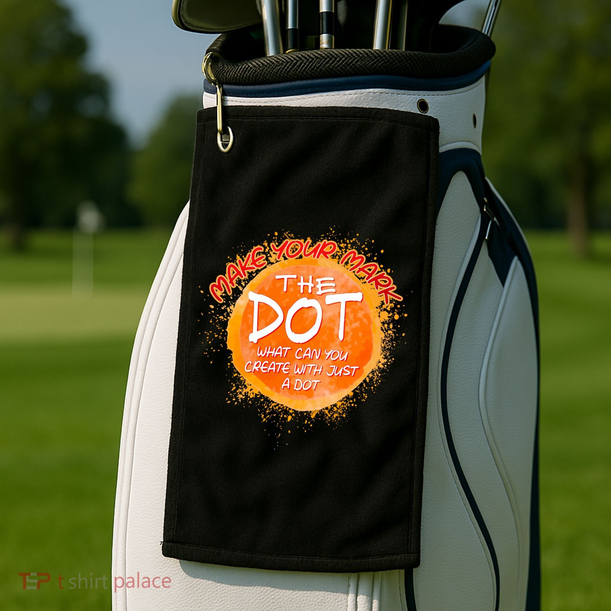 Make Your Mark The Dot Splatter Golf Towel