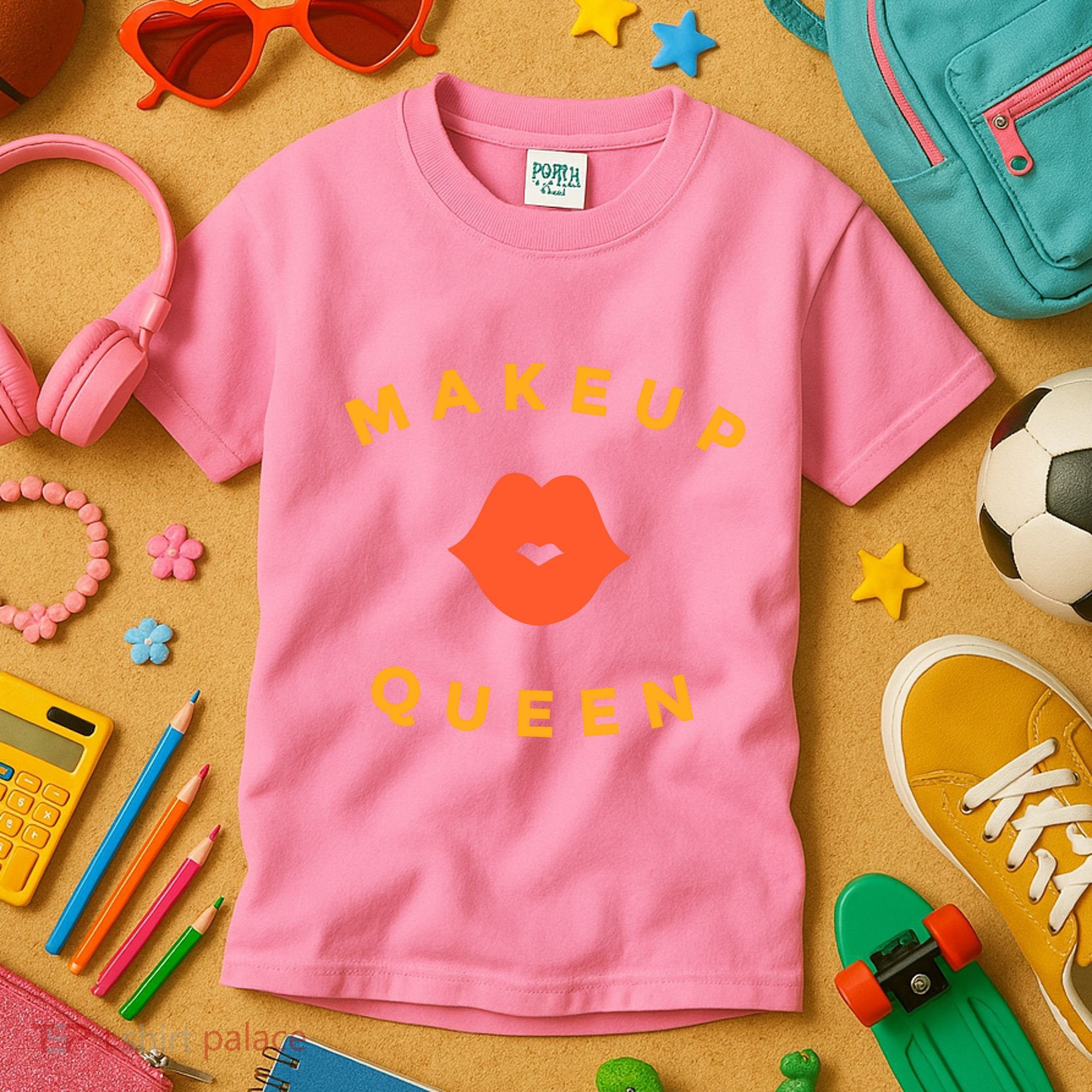 Makeup Queen Kids T-Shirt