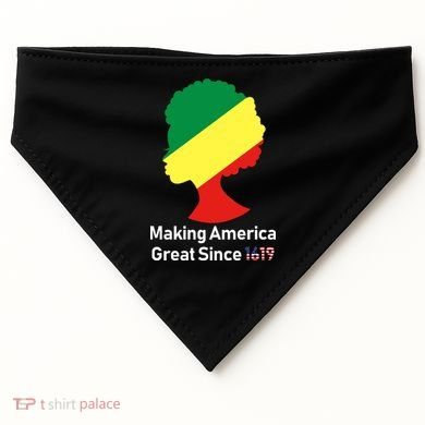 Making America Great Since 1619 USA-Made Doggie Bandana