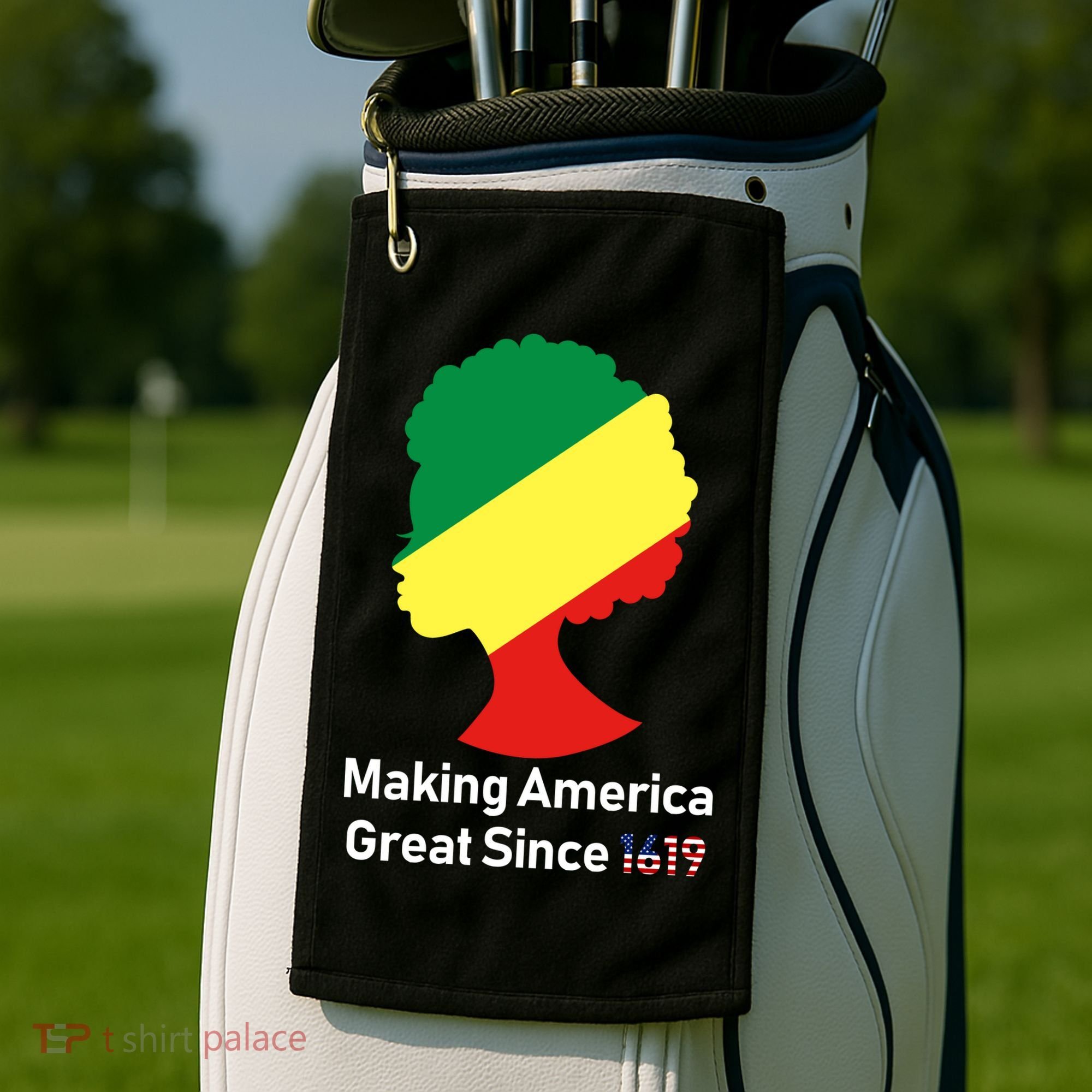 Making America Great Since 1619 Golf Towel