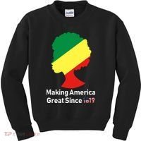 Making America Great Since 1619 Kids Sweatshirt thumb 0
