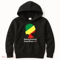 Making America Great Since 1619 Kids Hoodie thumb 0