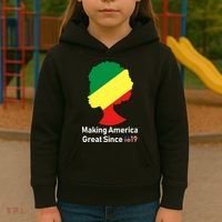Making America Great Since 1619 Kids Hoodie thumb 3