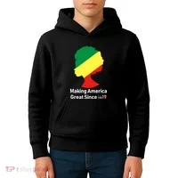 Making America Great Since 1619 Kids Hoodie thumb 4