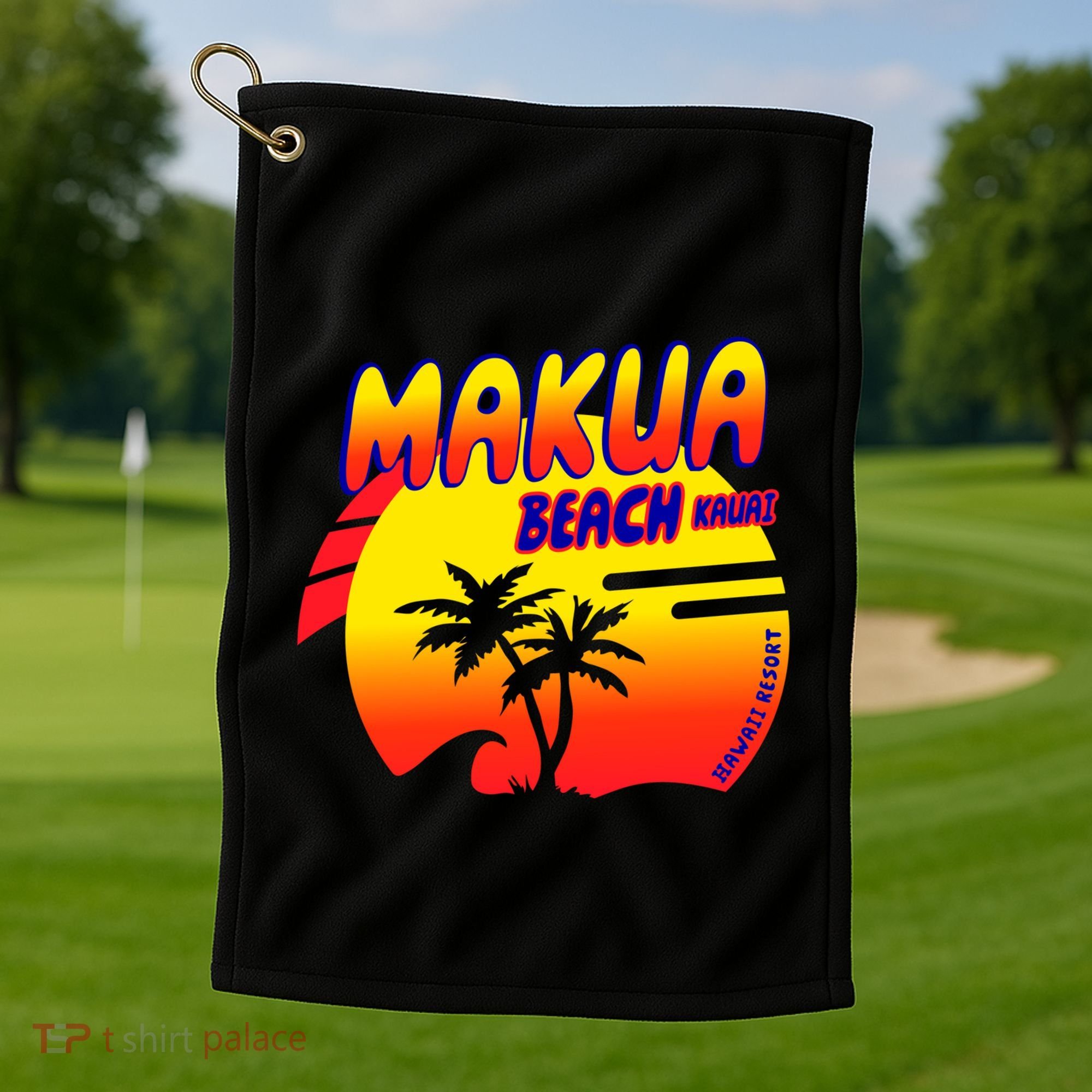 Makua Beach Golf Towel