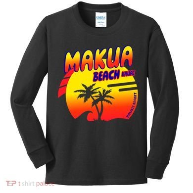 Makua Beach Kids Long Sleeve Shirt
