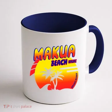 Makua Beach Coffee Mug back