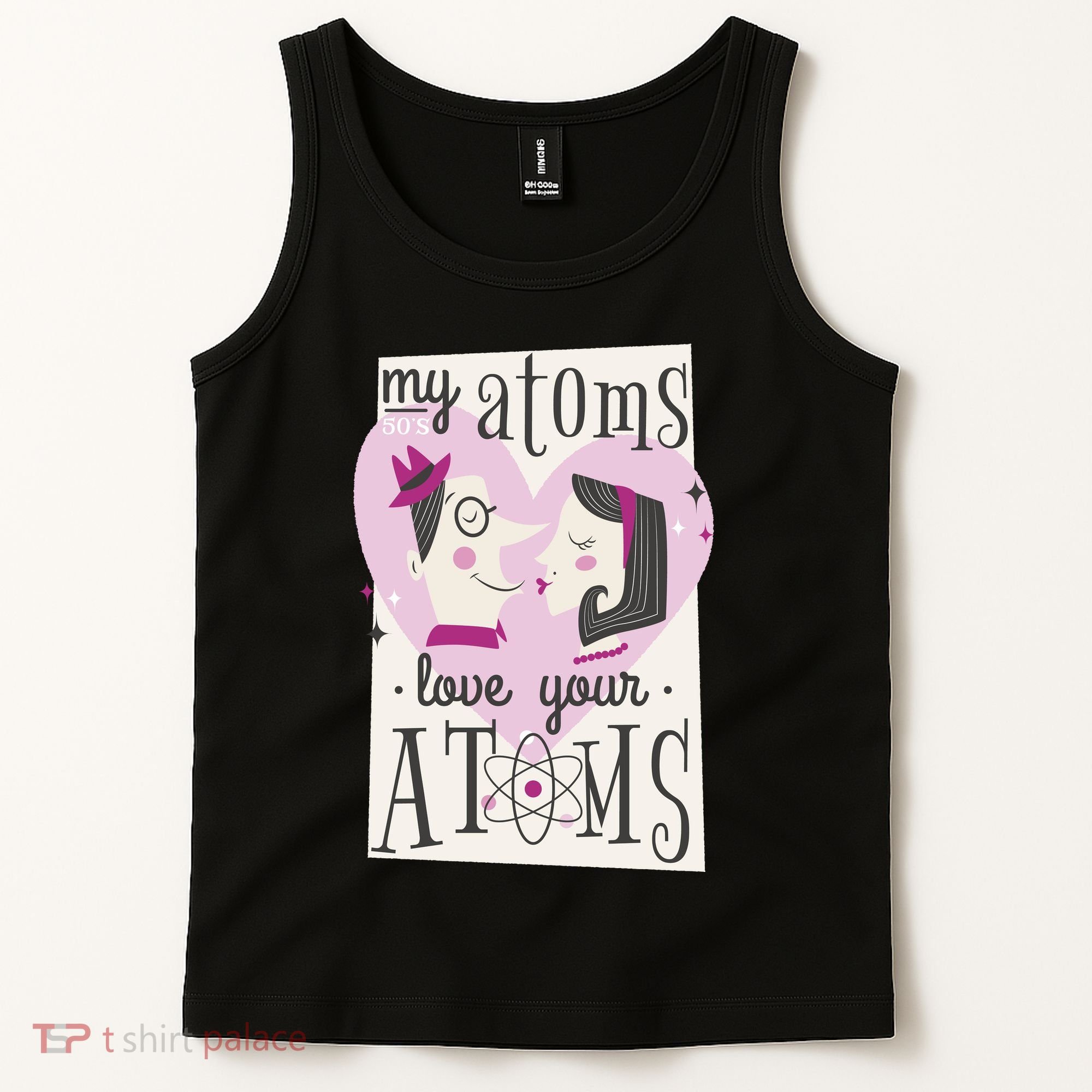My Atoms Love Your Atoms Science Couple Tank Top