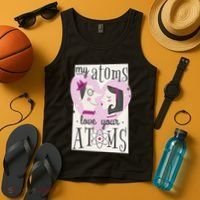 My Atoms Love Your Atoms Science Couple Tank Top thumb 4