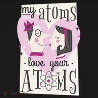 My Atoms Love Your Atoms Science Couple Kids Sweatshirt thumb 2