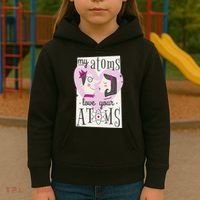 My Atoms Love Your Atoms Science Couple Kids Hoodie thumb 3