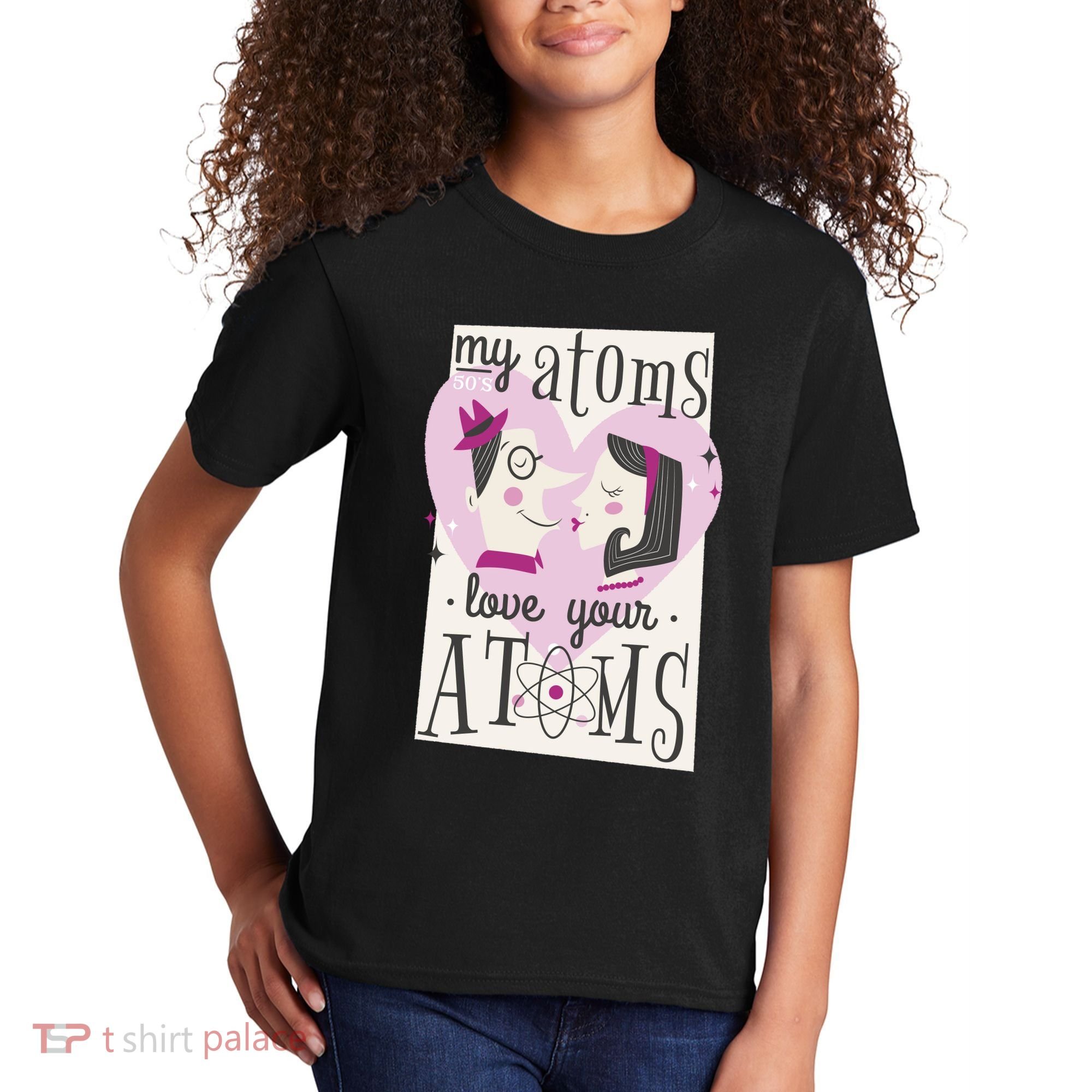 My Atoms Love Your Atoms Science Couple Kids T-Shirt
