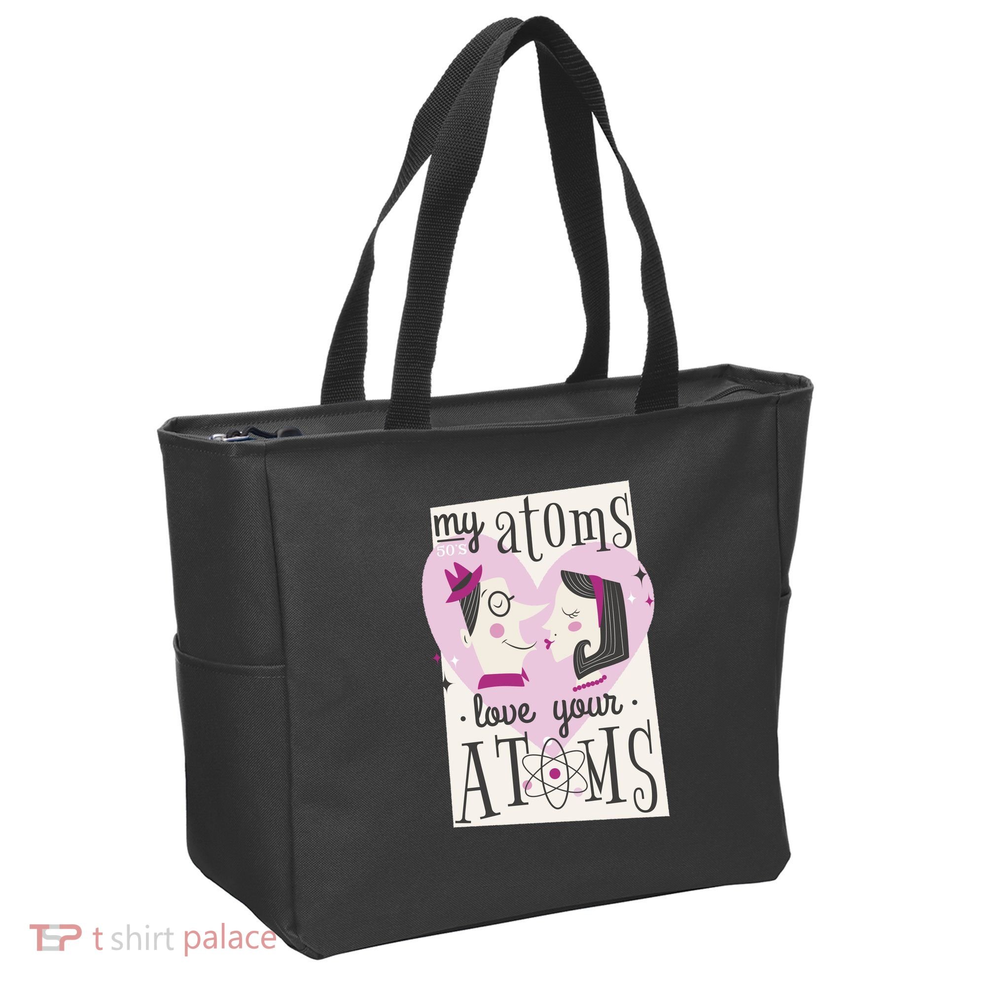 My Atoms Love Your Atoms Science Couple Tote Bag