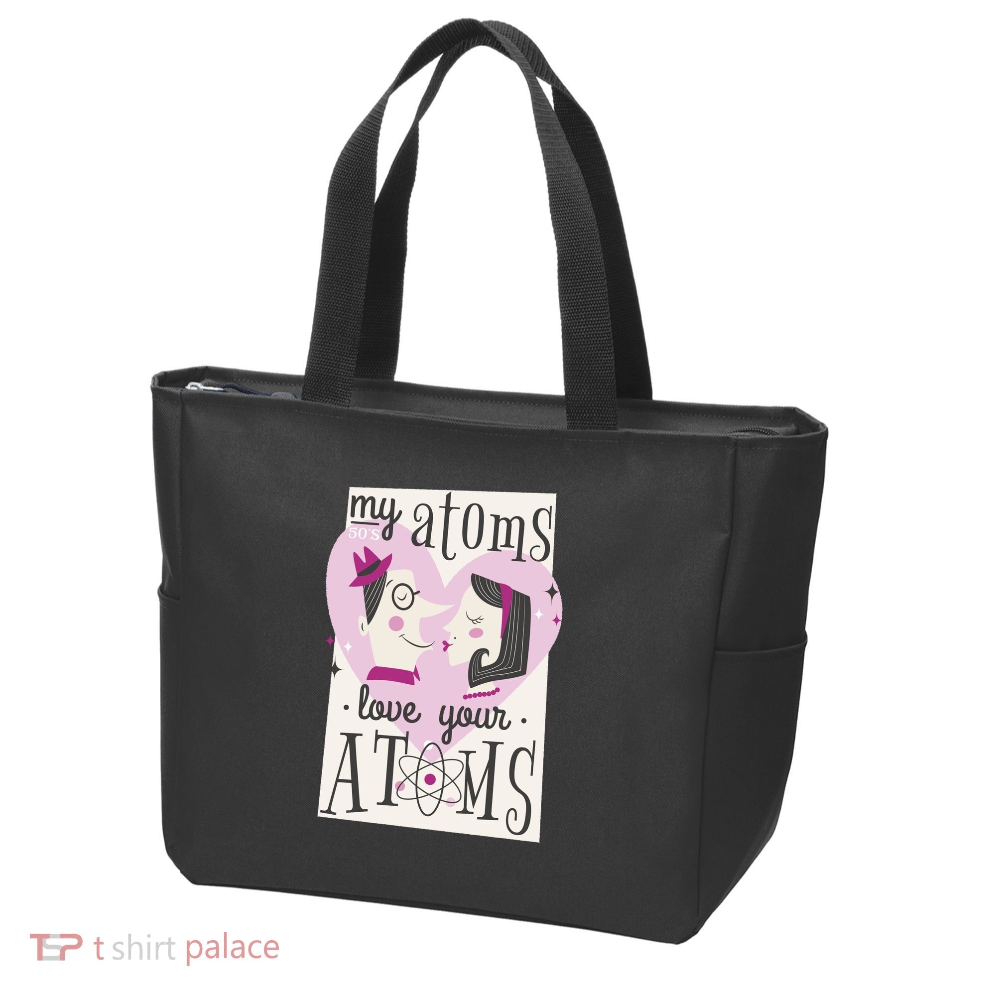 My Atoms Love Your Atoms Science Couple Tote Bag