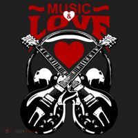 Music And Love Guitars Women's Sweatshirt thumb 2
