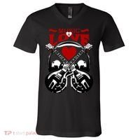 Music And Love Guitars V-Neck T-Shirt thumb 0